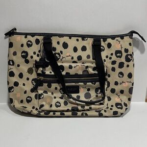 Radley London Polka Dot Tote in Beige and Black